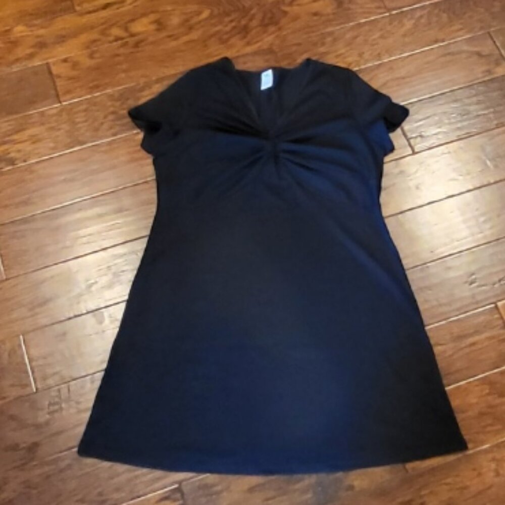 Little Black Dress V-Neck Twist Sz XXL Party Flirty Romantic - Picture 5 of 8